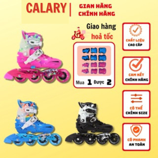 Giày Patin Trẻ Em Cougar-Flying Eagle S6S+ Chính Hãng Frame Hợp Kim Chắc Chắn, Form Nhựa, Có Nút Chỉnh Size