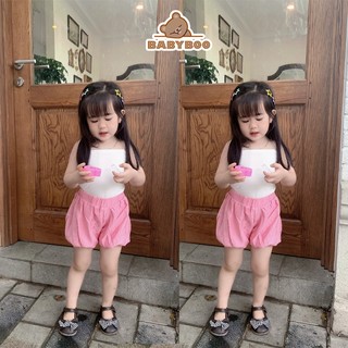 Quần Bí Ngô Cho Bé Gái  Chất Liệu Đũi Tơ Mềm Mát Phong Cách Hàn Quốc  BabyBoo- QBTH