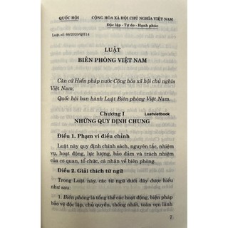 Sách - Luật Biên Phòng Việt Nam (Có hiệu lực thi hành từ ngày 01/01/2022)
