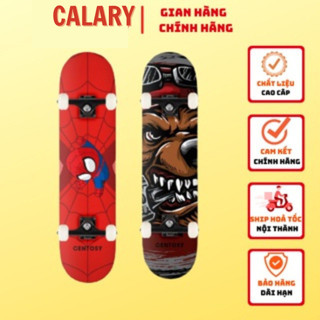 Ván Trượt Cougar-Centosy B1 Spider Họa Tiết Spiderman, Mặt Nhám, Gỗ Ép 7 Lớp Cao Cấp