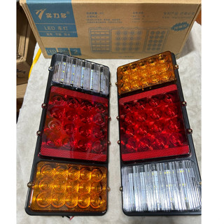  Đôi đèn hậu xe tải led 3 ngăn 2003A chống nước điện 12v 24v.  Giá 1 đôi  