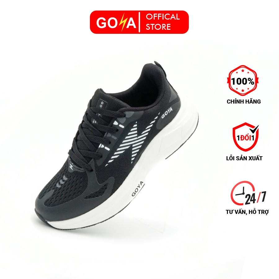 Giày thể thao Sneaker nữ Goya GY233 năm 2024 màu đen trắng