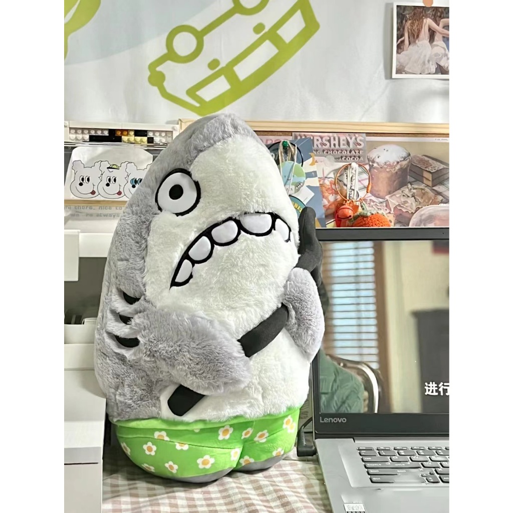 Dễ Thương Cá Mập Nĩa gấu bông Sang Trọng Đồ Chơi Búp Bê búp bê Sáng Tạo Búp Bê Vui Nhộn Gối Quà Tặng