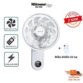  Quạt treo tường điện tử Mitomo FTT-60AEC hoạt động siêu êm - Bảo hành 2 năm 