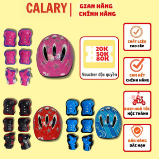Combo Mũ Bảo Hiểm Và Bộ Bảo Hộ Trẻ Em Cougar Gồm 6 Món Bảo Vệ Đầu, Khuỷu Tay, Khuỷu Chân Cho Bé Khi Chơi Thể Thao