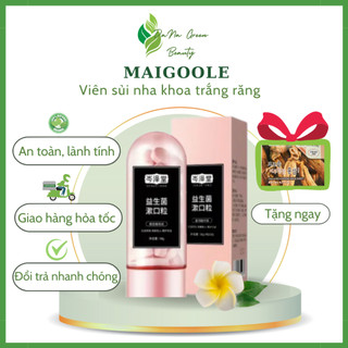 Viên sủi nha khoa Maigoole- Viên xủi trắng răng,  loại bỏ mảng bám, sạch răng, trắng răng