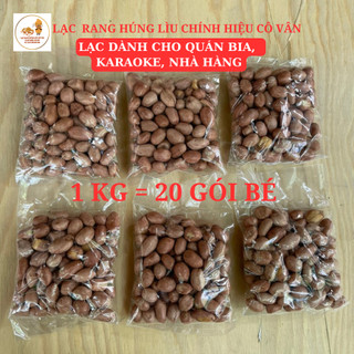 1 Kg = 20 gói Lạc trắng rang húng lìu Cô Vân chính hiệu, thơm giòn siêu ngon, đặc sản Hà Nội