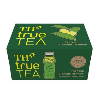 Thùng 24 chai trà ô long/trà xanh vị chanh TH True Tea 350ml