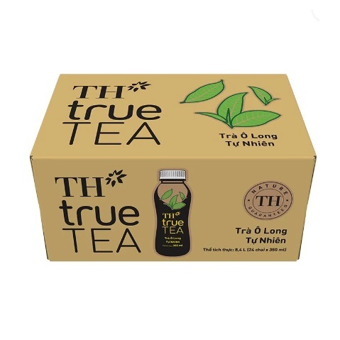 Thùng 24 chai trà ô long/trà xanh vị chanh TH True Tea 350ml