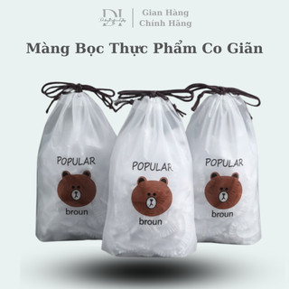 Màng bọc thực phẩm co giãn siêu dai có chun kèm túi gấu - Mũ chùm đầu dùng 1 lần tiện lợi - Didooglt