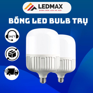  Bóng đèn led Bulb trụ Nhựa 30w 40w 50w 60w ánh sáng trắng ,đèn led búp trụ siêu sáng,tiết kiệmđiên 