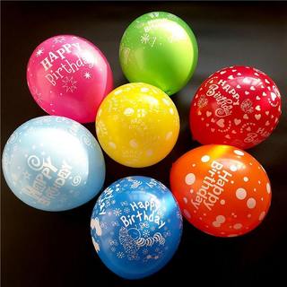 Bong bóng in hình happy birthday, bóng in hpbd nhiều màu