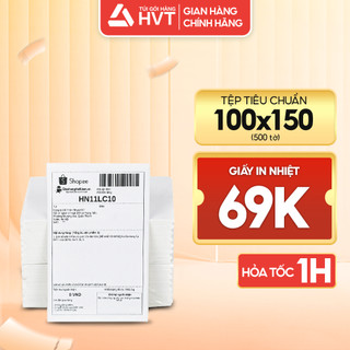 GIẤY RẺ SẬP SÀN - Giấy in nhiệt tự dính in đơn hàng kích thước 100x150mm 75x100mm khổ A6 A7
