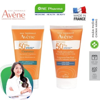 Kem Chống Nắng Dành Cho Da Dầu Mụn Avene Mattifying Cleanance Sunscreen SPF50+ 50ml (Loại Mới)