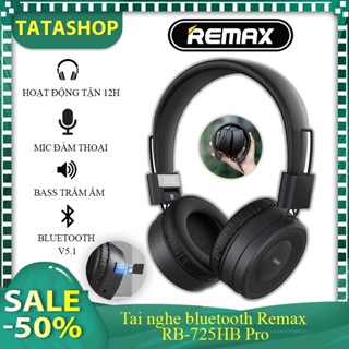 Tai nghe bluetooth chụp tai không dây Remax RB-725HB Pro Âm Bass Cực ấm - REMAX Bảo Hành 12 Tháng Lỗi 1 Đổi 1