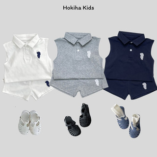 Bộ ba lỗ polo Hokiha xinh xắn cho bé