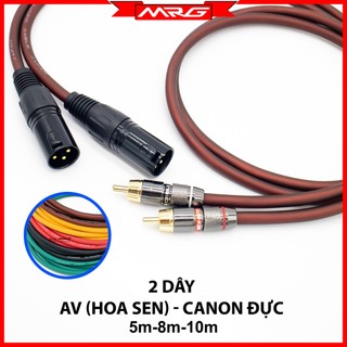 Cặp dây canon đực ra av hoa sen, dài 5m-8m-10m-15m, giá 2 dây.