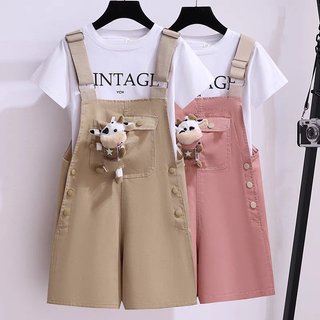 Yếm kaki cho bé gái tặng kèm gấu bông