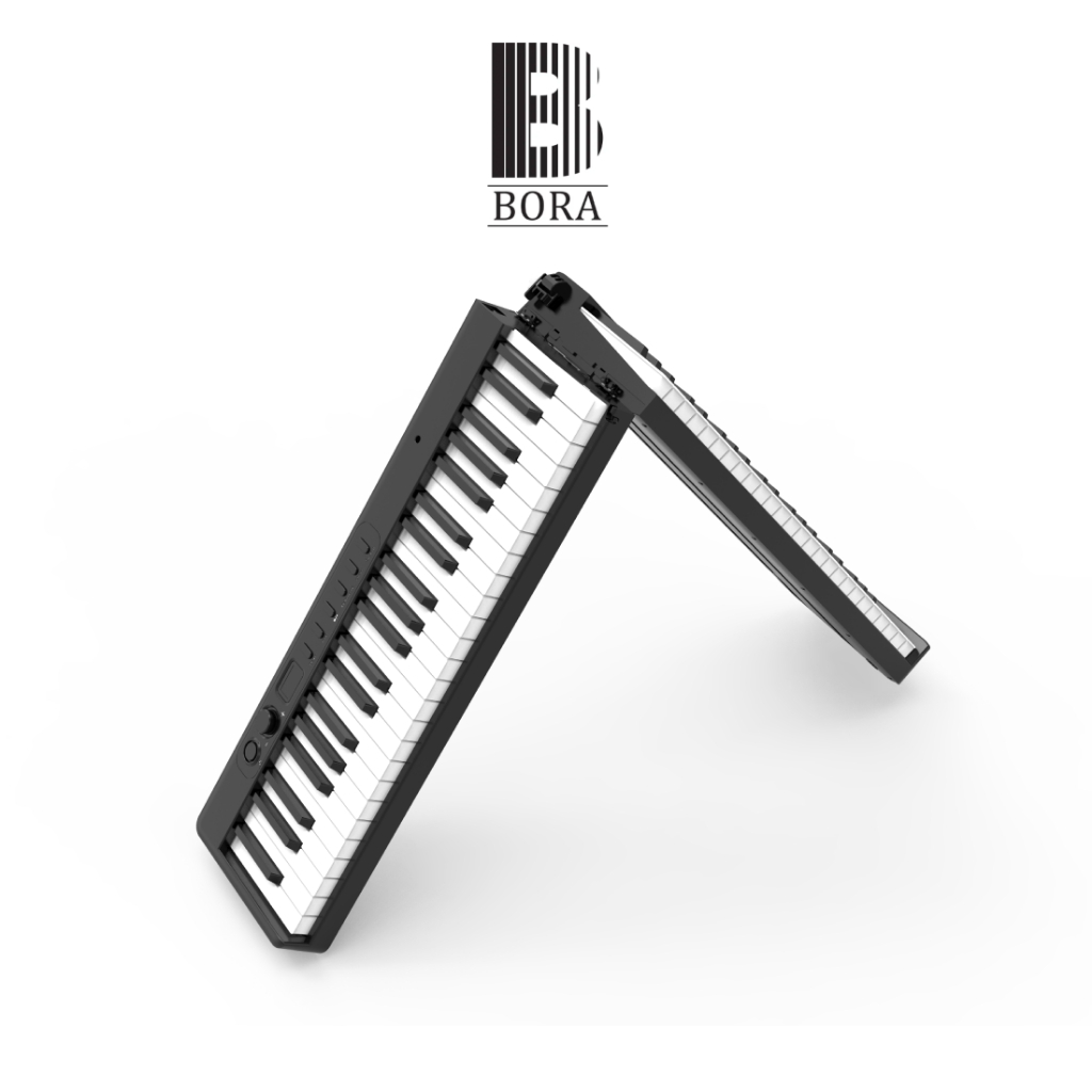 Đàn piano điện gấp gọn, Digital Foldable Piano - Bora New BX-20 Pro (BX20 Pro) - Black, Bluetooth, 8