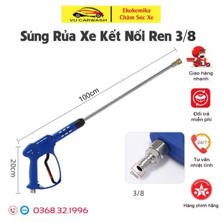 Súng Rửa Xe Cao Áp, Áp Lực Cao Cho Máy Rửa Xe, Tải Trọng 5000psi, Chống Xoắn Dây dài 100cm