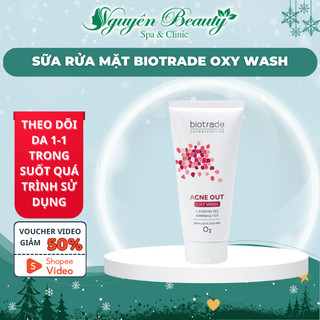 Gel rửa mặt dành cho da dầu mụn Biotrade Acne Out Oxy Wash 200ml