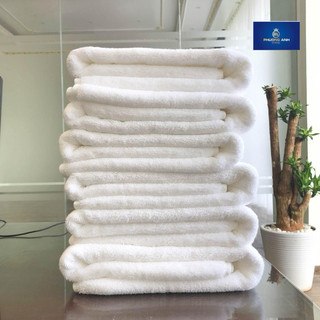 Khăn tắm nhà nghỉ, khách sạn kt 65x130cm màu trắng