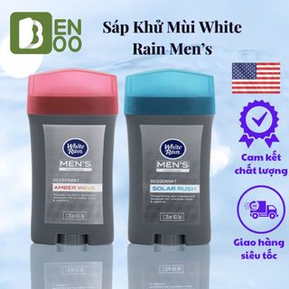  SÁP KHỬ MÙI HÔI HIỆU QUẢ CHO NAM WHITE RAIN CHAI 56 GRAM