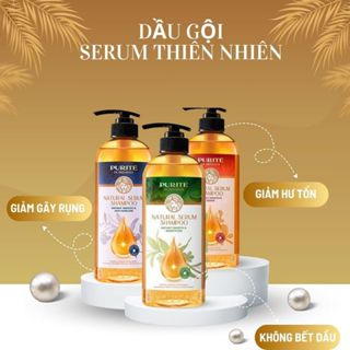 {COMBO 3 chai} Dầu gội Purite Giảm gãy rụng, Giảm hư tổn & hỗ trợ không bết dầu 620ml + 1 chai dầu gội giảm tổn 300ml