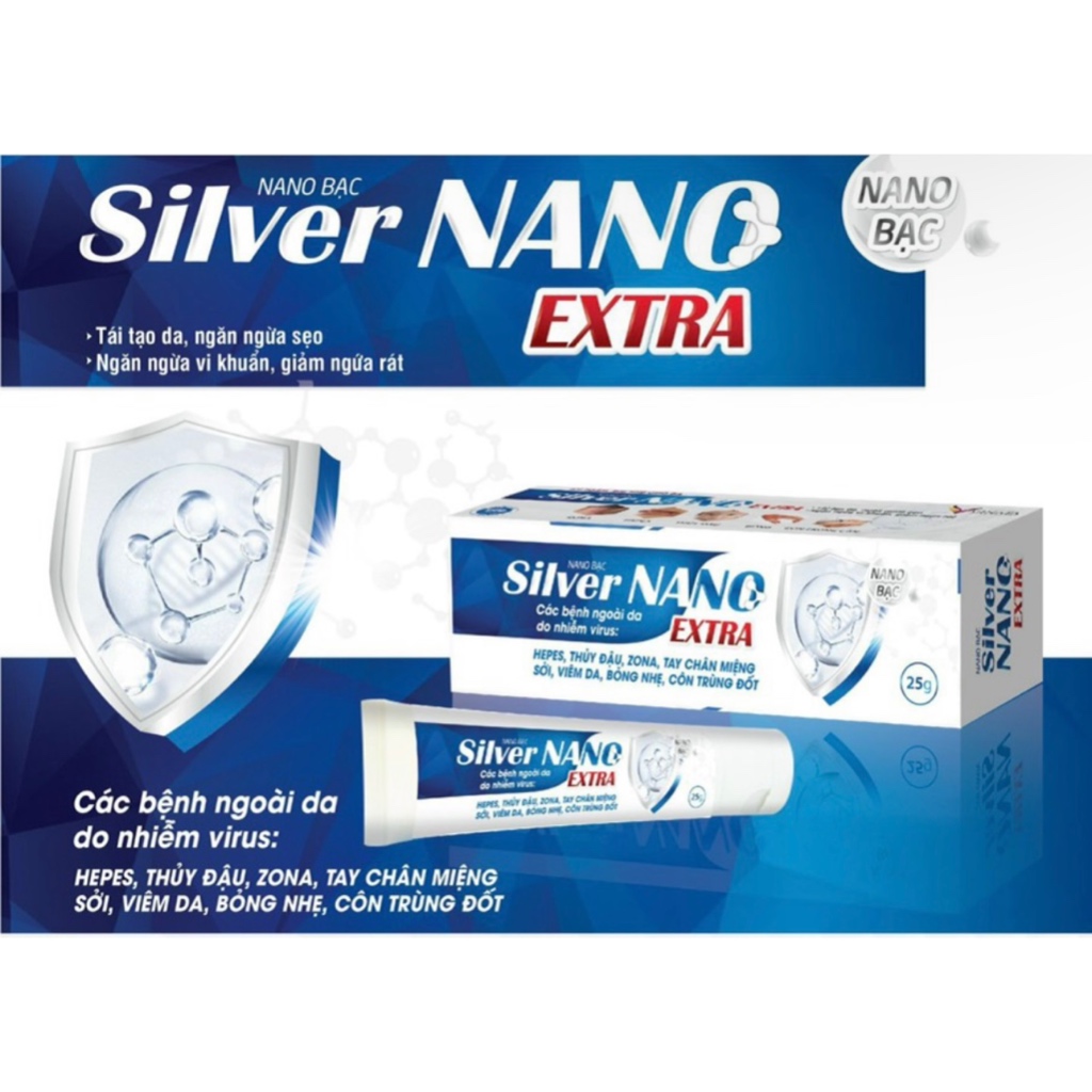 Nano Bạc. Silver NANO Extra. Giúp làm sạch da, kháng khuẩn.