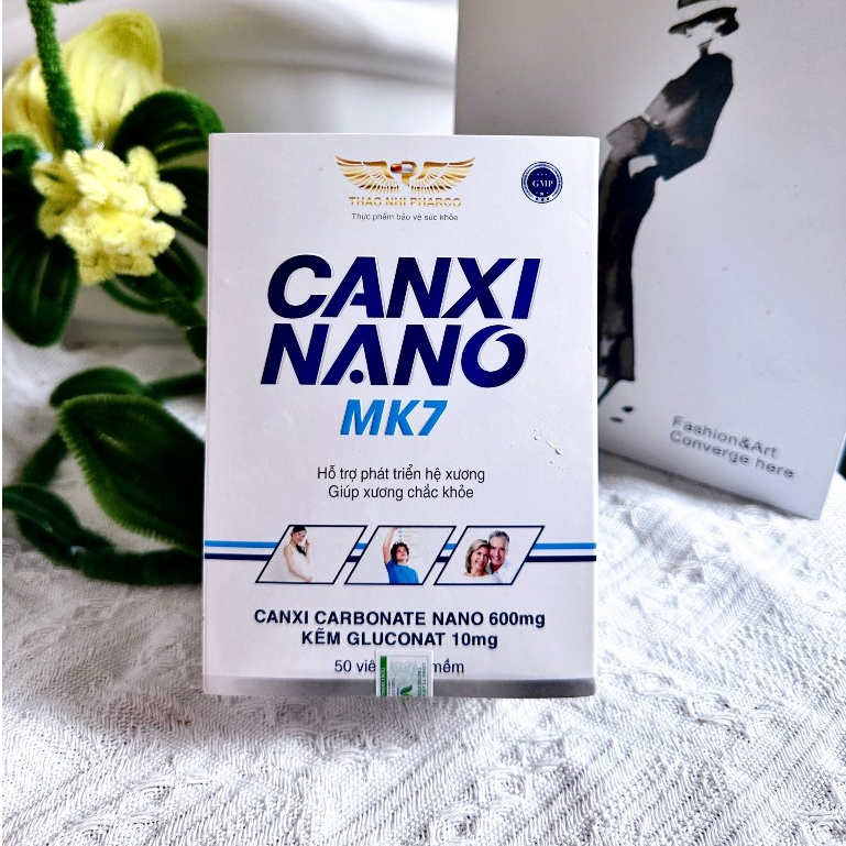 Canxi Nano Mk7, hỗ trợ phát triển chiều cao cho bé, phát triển hệ xương, giúp xương chắc khỏe, phòng ngừa loãng xương