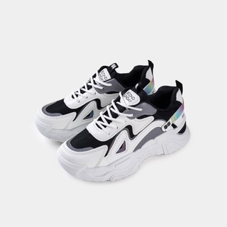 Giày thể thao sneaker nữ second sunday chunky galaxy đế tăng chiều cao 4cm sk41