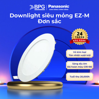 Đèn LED Downlight Âm trần Đơn sắc siêu mỏng Panasonic EZ-M, Vỏ nhôm tản nhiệt, Công suất