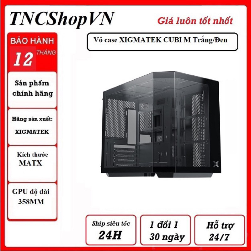 Vỏ Case Xigmatek Cubi M Black/ While