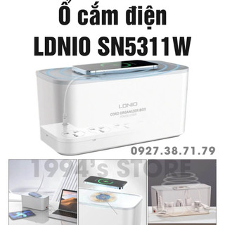 Ổ cắm điện ldnio wireless 2500w management power str box sn5311w