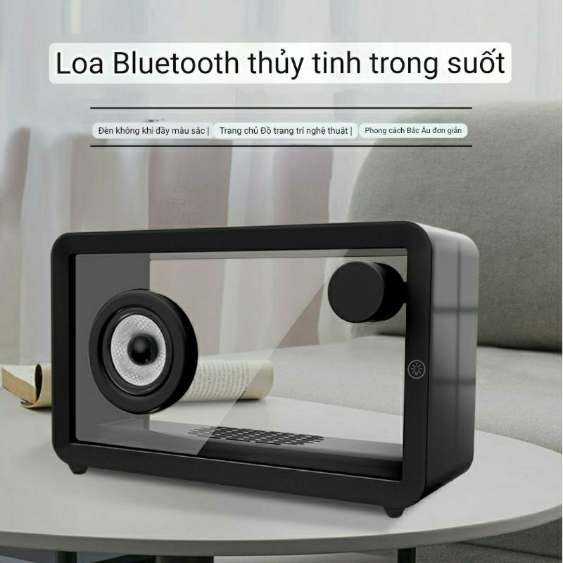 Loa Bluetooth SSZ X10 Trong Suốt Âm thanh Ánh Sáng Sống Động Thiết Kế Tối Giản Cực Đẹp | BigBuy360 - bigbuy360.vn