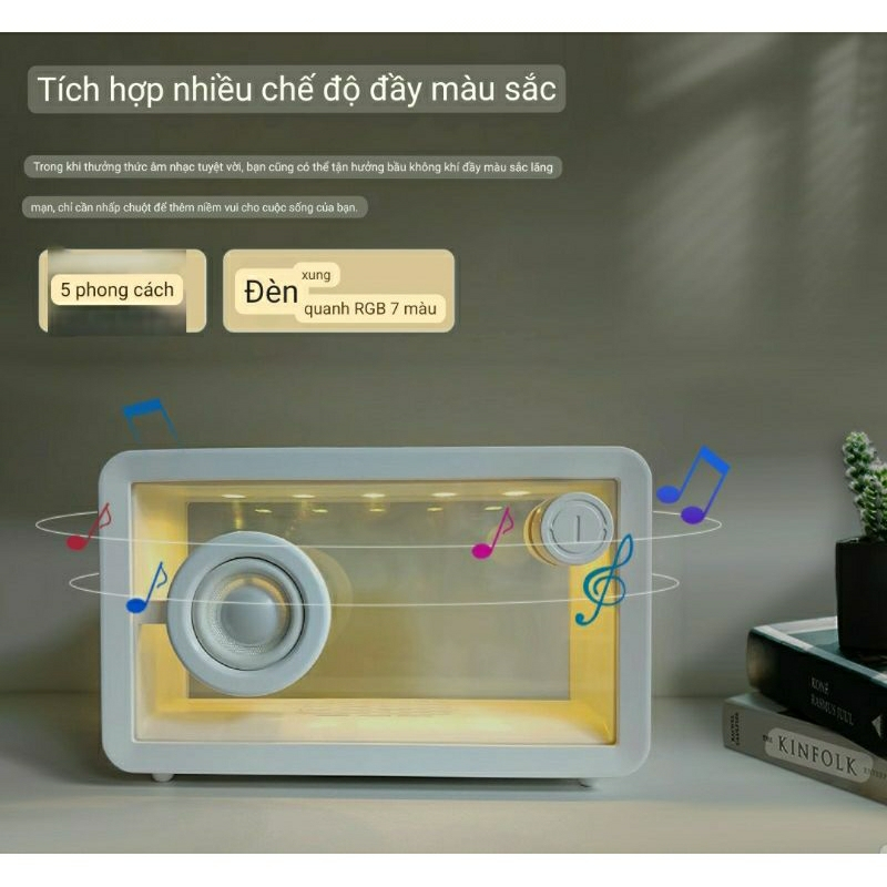 Loa Bluetooth SSZ X10 Trong Suốt Âm thanh Ánh Sáng Sống Động Thiết Kế Tối Giản Cực Đẹp | BigBuy360 - bigbuy360.vn