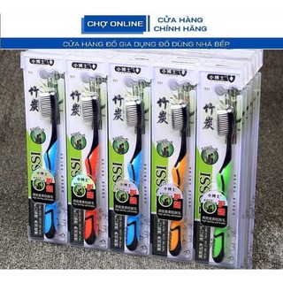 Bàn chải đánh răng bossi than tre hoạt tính - lông mềm mịn bảo vệ răng nướu