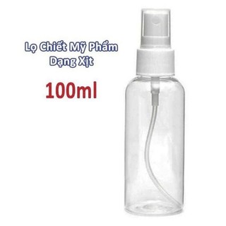 Vỏ bình xịt nhựa trong an toàn 100ml