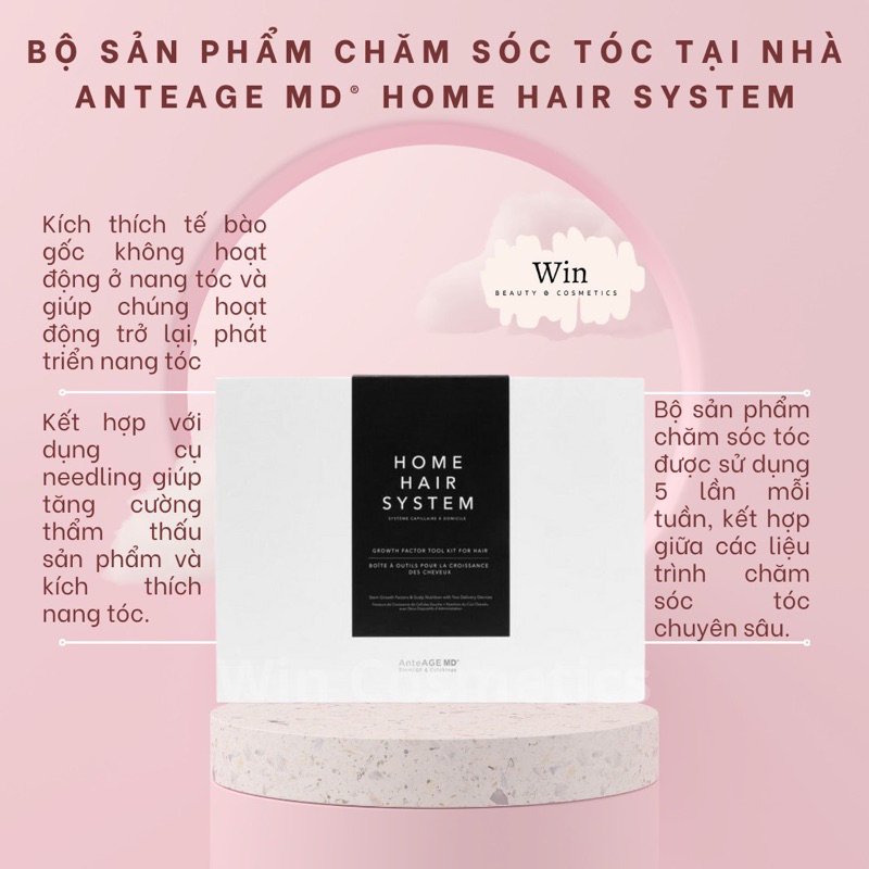 [Hàng Cty] Combo chăm sóc tóc AnteAge MD HOME HAIR SYSTEM - Wincosmetic