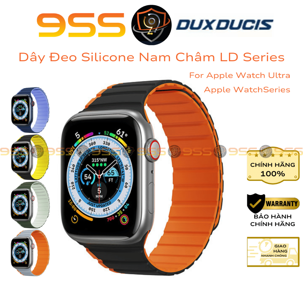 Dây Đeo Silicone Dux Ducis Dành Cho Apple Watch Ultra 2 / 1, Apple Watch Series 10-1/SE/SE 2022, DUX