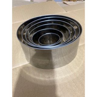  Khuôn Ring Inox tròn không đáy làm bánh Mousse Panke 4 - 20cm 