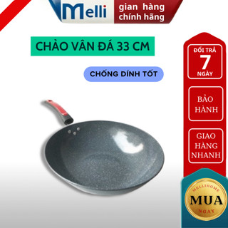 Chảo cân đá MELLI 33cm sâu lòng dùng được cho mọi loại bếp chảo chống dính tốt