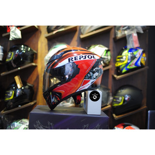 Tem trùm - Decal dán mũ bảo hiểm fullface Repsol