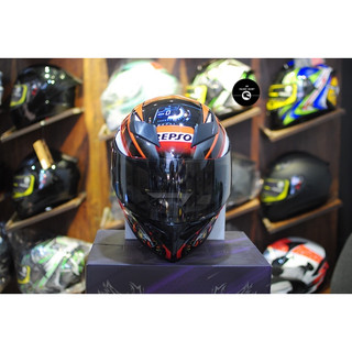 Tem trùm - Decal dán mũ bảo hiểm fullface Repsol