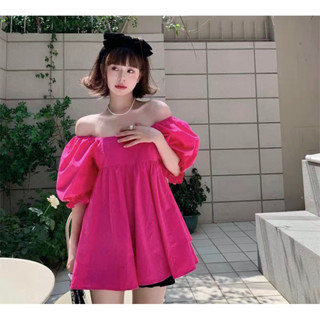 Áo Váy BaBy Doll Hở Lưng, Tay Phồng