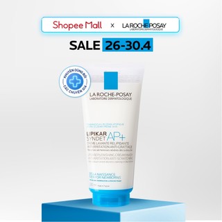 Sữa tắm và sữa rửa mặt cho da khô nhạy cảm bị kích ứng mẩn đỏ ngứa La Roche Posay Lipikar Syndet Cream-Gel 200ml