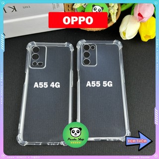 Ốp Oppo A55 4G / A55 5G Bảo Vệ Cam, Chống Sốc, Trong Suốt, Silicon
