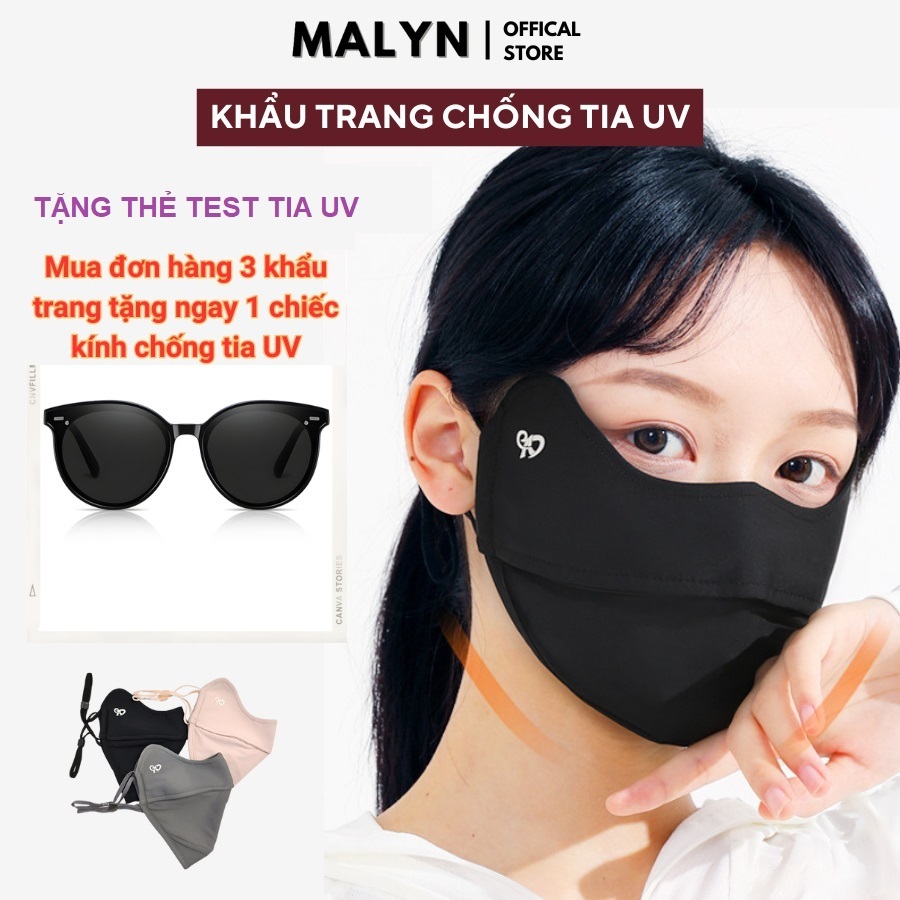 Khẩu Trang Chống Tia UV Chống Nắng ENAIDE UPF 50+ Chính Hãng Malyn Store [Tặng thẻ test tia UV + Mua