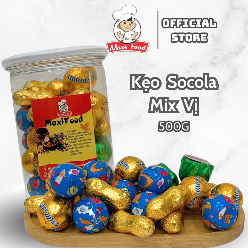 500G Kẹo socola mix MAXIFOOD