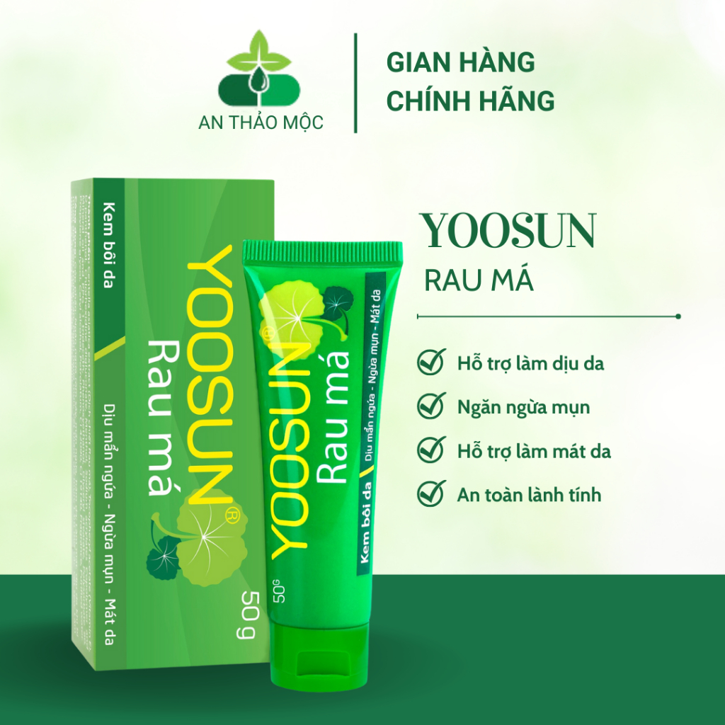 Yoosun rau má ngừa mụn mẩn ngứa rôm sảy làm mát da giảm hăm dịu vết côn trùng đốt tránh sẹo cho bé